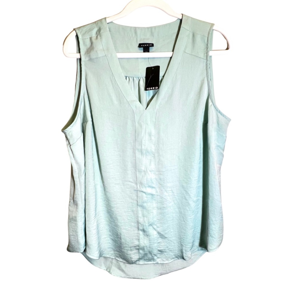 Torrid 00 Mint Blue / Green Sleeveless Top